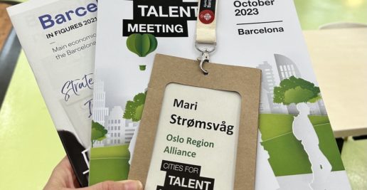 Bilde av navnelapp til Cities for Talent møte