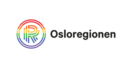 Osloregionen logo i Pride farger