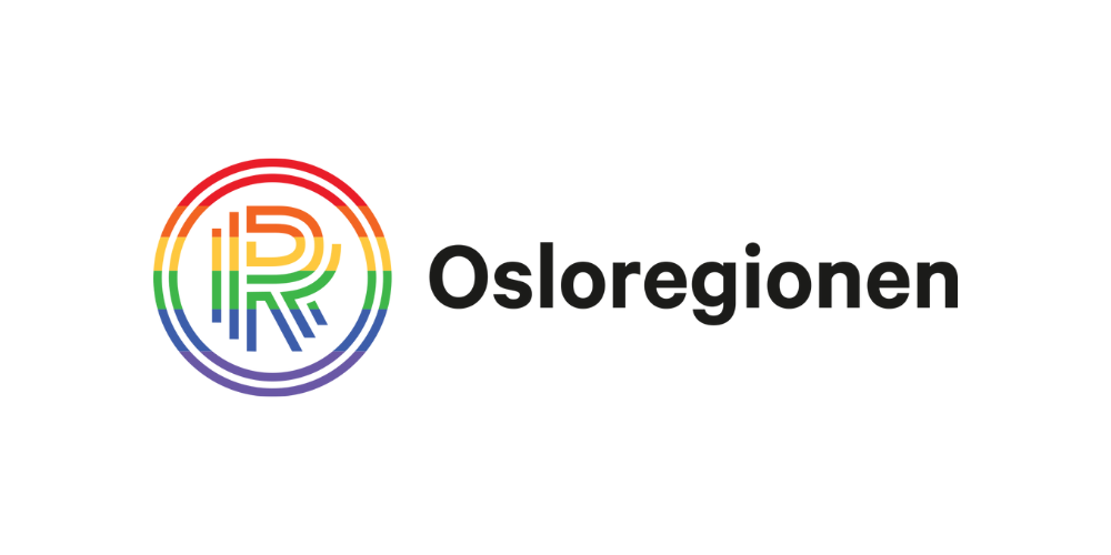 Osloregionen logo i Pride farger