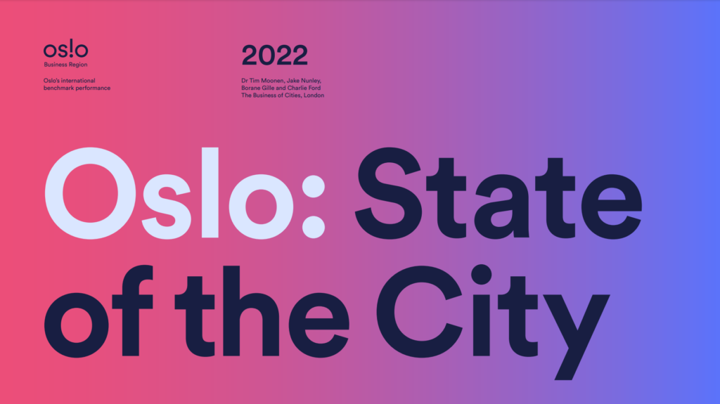 Bilde fra forsiden av "Oslo: State of the City" rapporten